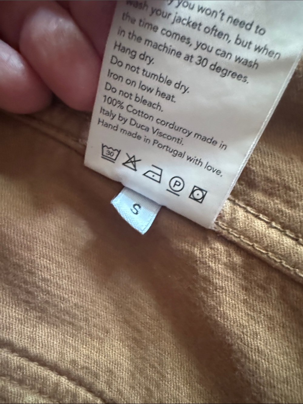 Paynter Jacket Co. Batch No. 11 Corduroy Chore Jacket, NWOT, S - Picture 10 of 13